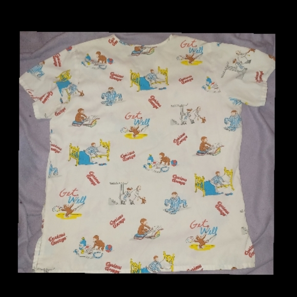 Curious George Scrub Top - Picture 2 of 5